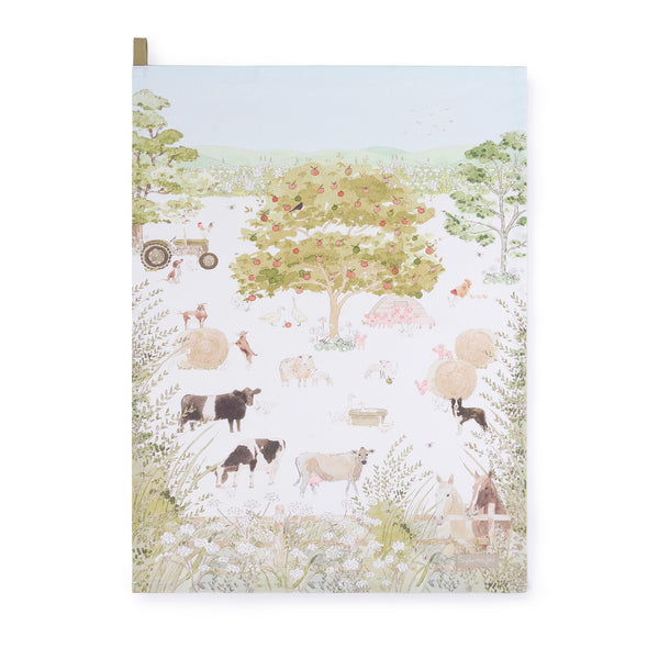 Sophie Allport Farm Friends Scene Tea Towel