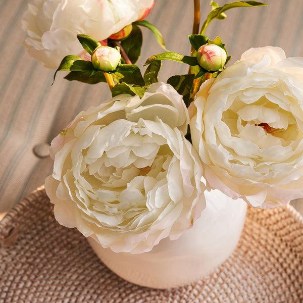 Sophie Allport Faux Classic White Peony