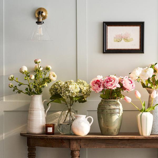 Sophie Allport Faux Dried Green Hydrangea