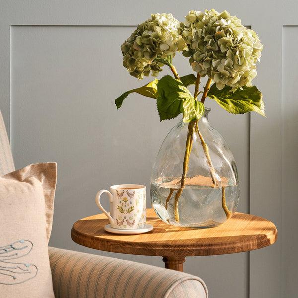 sophie allport Faux Dried Green Hydrangea