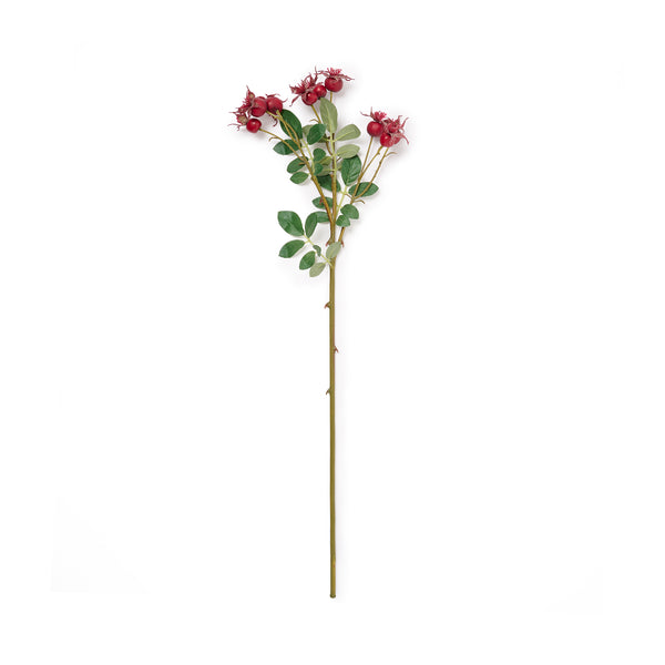 Sophie Allport Faux Red Rose Hip Branch