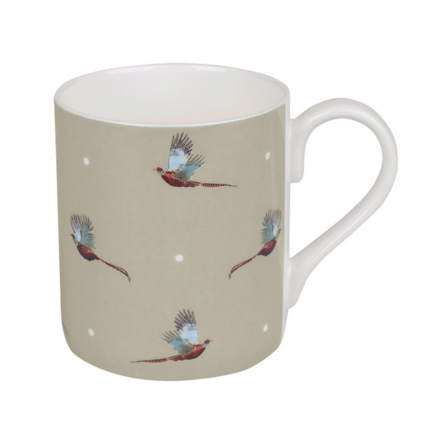 sophie allport Flying Pheasant Coloured Mug