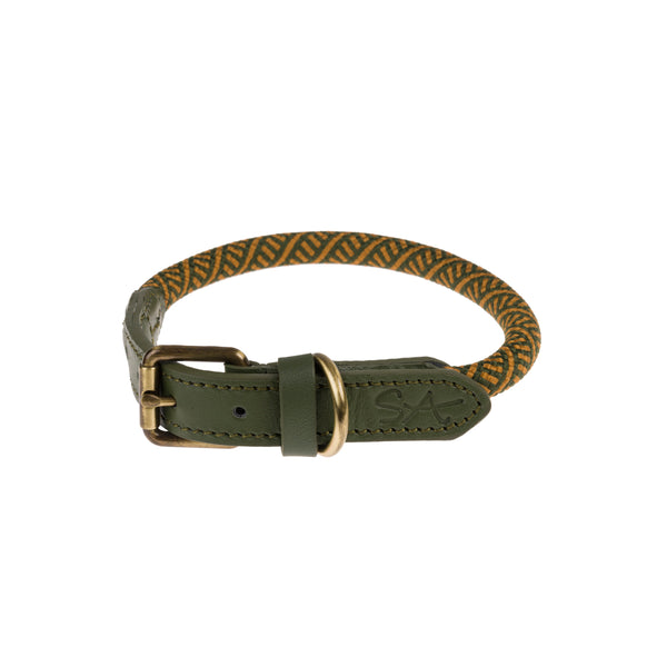 Sophie Allport Forest Green Rope Collar