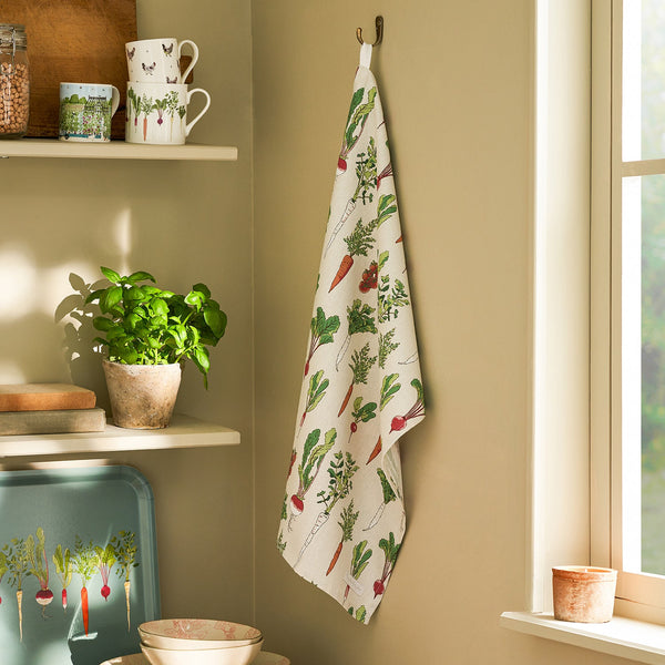 sophie allport Garden Vegetables Tea Towel