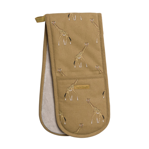 sophie allport Giraffe Tan Double Oven Glove