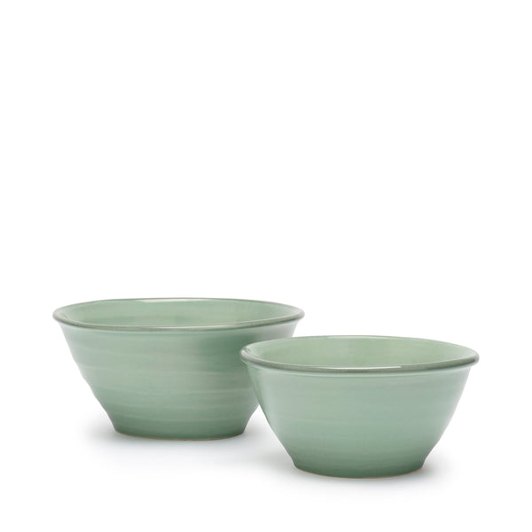 Sophie Allport Green Stoneware Bowls (Set Of 2)