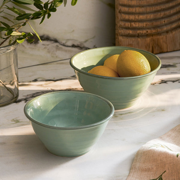 sophie allport Green Stoneware Bowls (Set of 2)