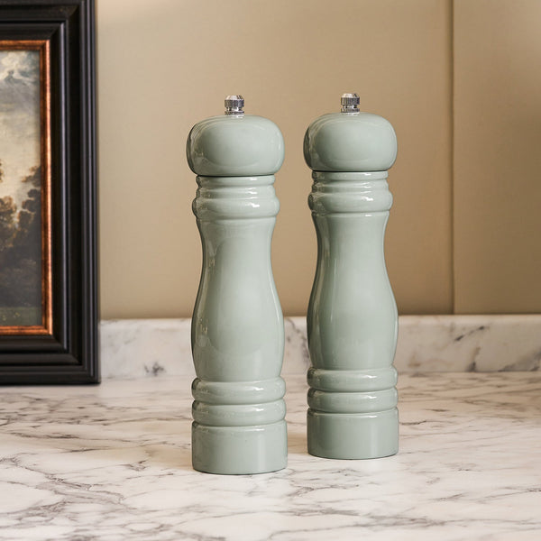 Sophie Allport Green Wooden Salt And Pepper Mills