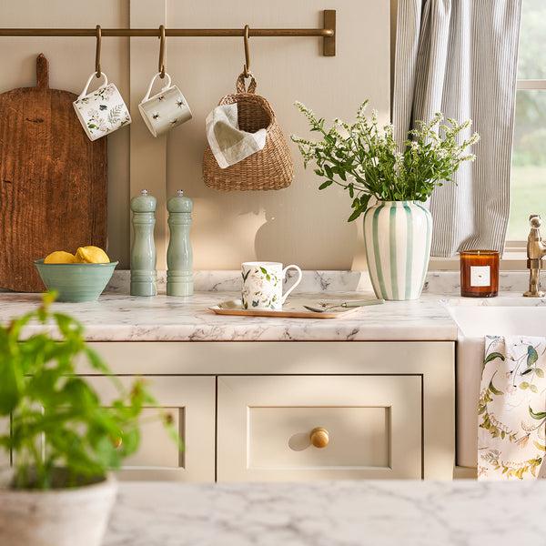 Sophie Allport Green Wooden Salt And Pepper Mills