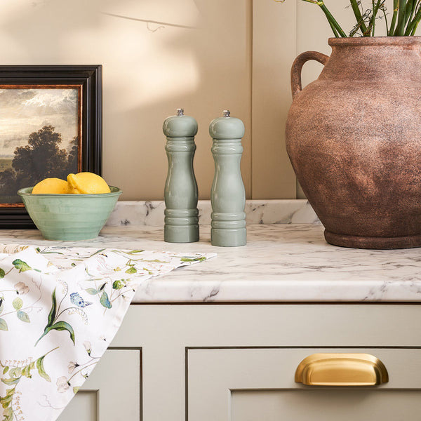 sophie allport Green Wooden Salt and Pepper Mills