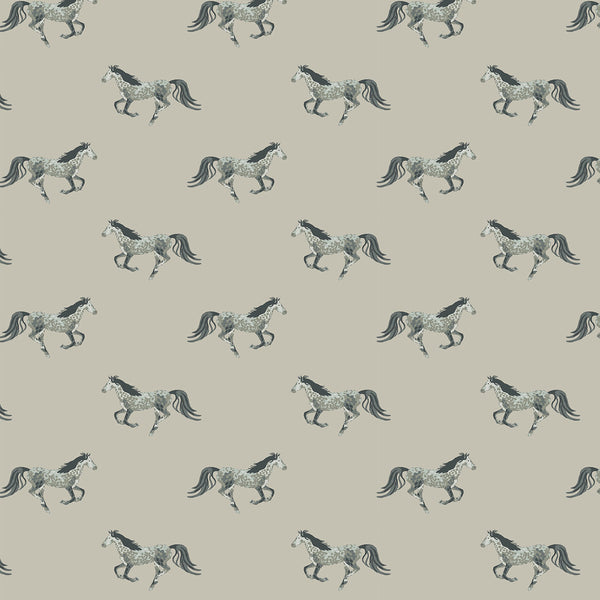 Sophie Allport Grey Horse Made To Measure Curtains