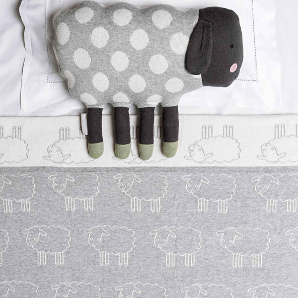 Sophie Allport Grey Sheep Blanket