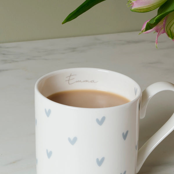 Sophie Allport Hearts Grey Mug
