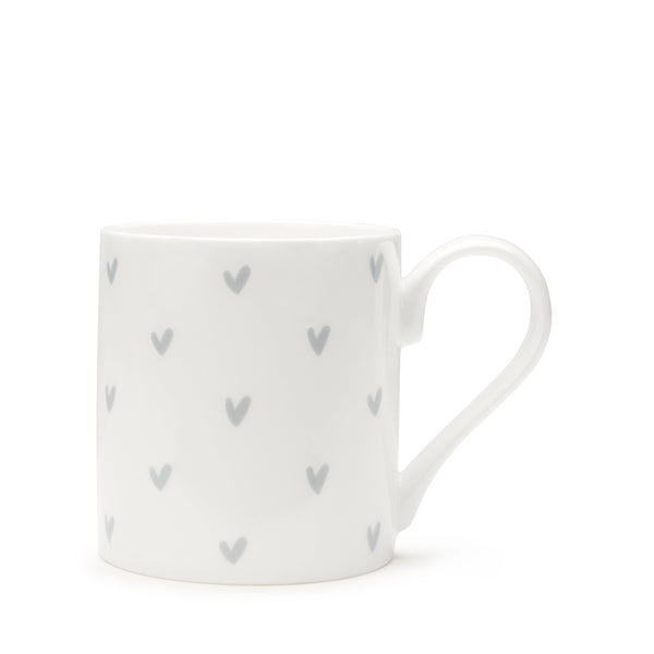 Sophie Allport Hearts Grey Mug