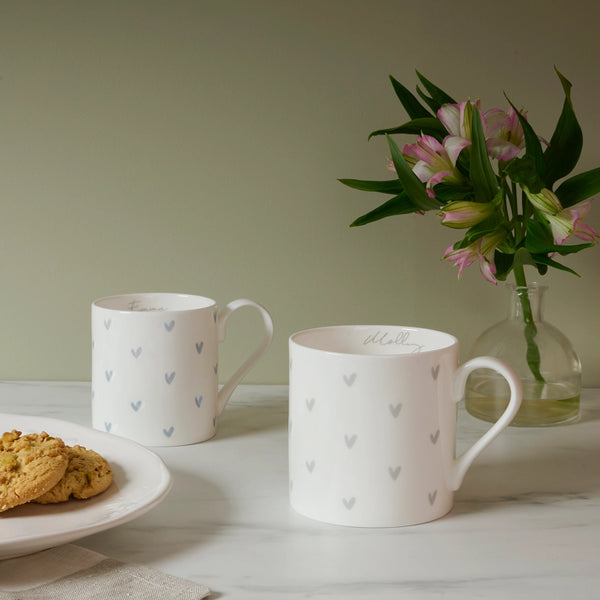sophie allport Hearts Grey Mug