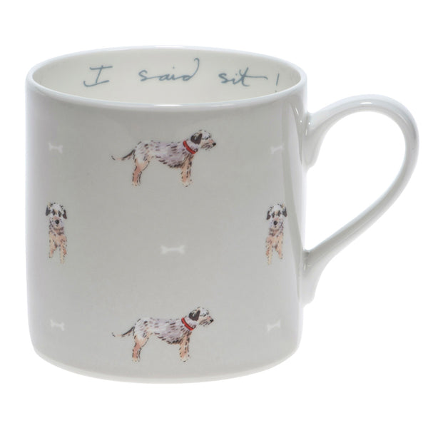 Sophie Allport I Said Sit Terrier Coloured Mug