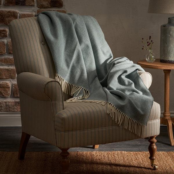 sophie allport Lambswool Throw - Blue
