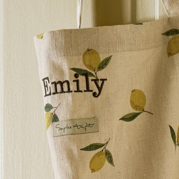 Sophie Allport Lemons Linen Apron