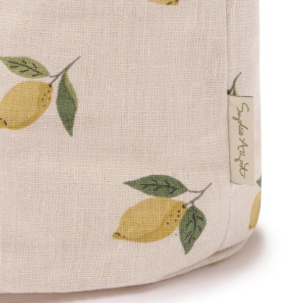 Sophie Allport Lemons Linen Bread Baskets (Set Of 2)