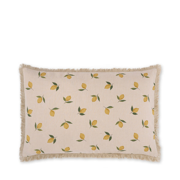 Sophie Allport Lemons Linen Cushion - Rectangular