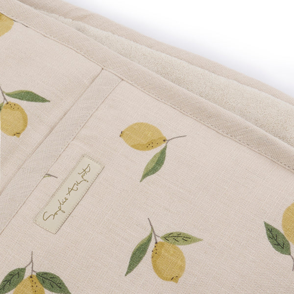 Sophie Allport Lemons Linen Double Oven Glove