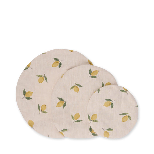 Sophie Allport Lemons Linen Food Covers (Set Of 3)