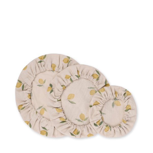Sophie Allport Lemons Linen Food Covers (Set Of 3)