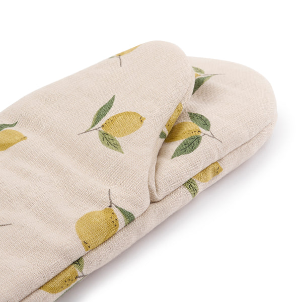 Sophie Allport Lemons Linen Oven Mitt