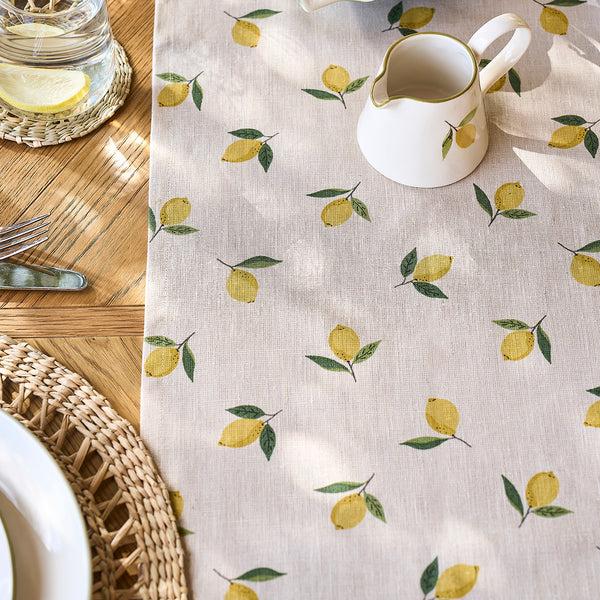 Sophie Allport Lemons Linen Table Runner