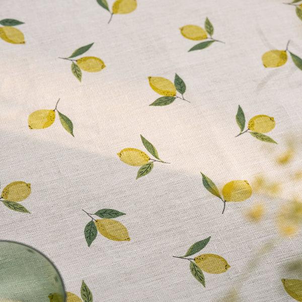 Sophie Allport Lemons Linen Tablecloth