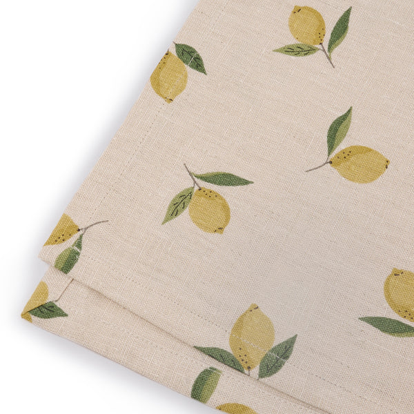 Sophie Allport Lemons Linen Tablecloth