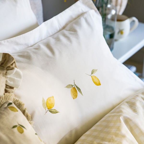 Sophie Allport Lemons Pair Of Oxford Pillowcases