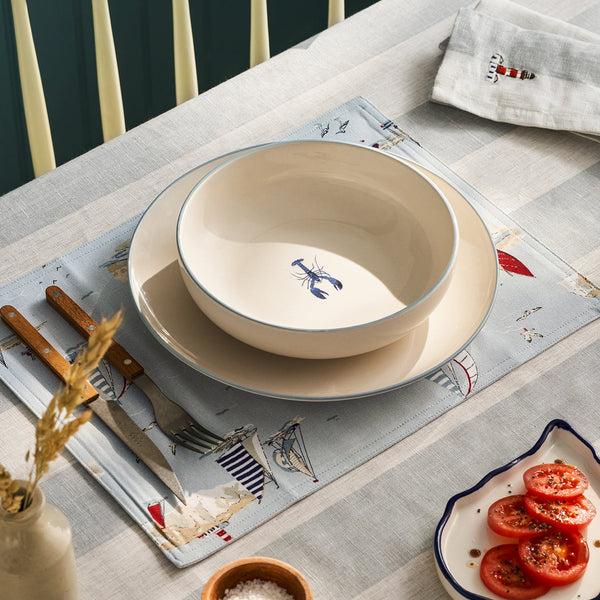 sophie allport Lobster Stoneware Pasta Bowl