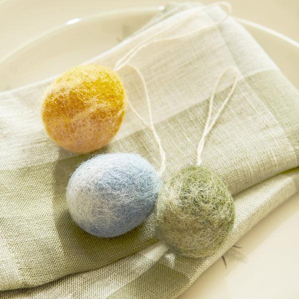 Sophie Allport Marbled Egg Baubles (Set Of 3)