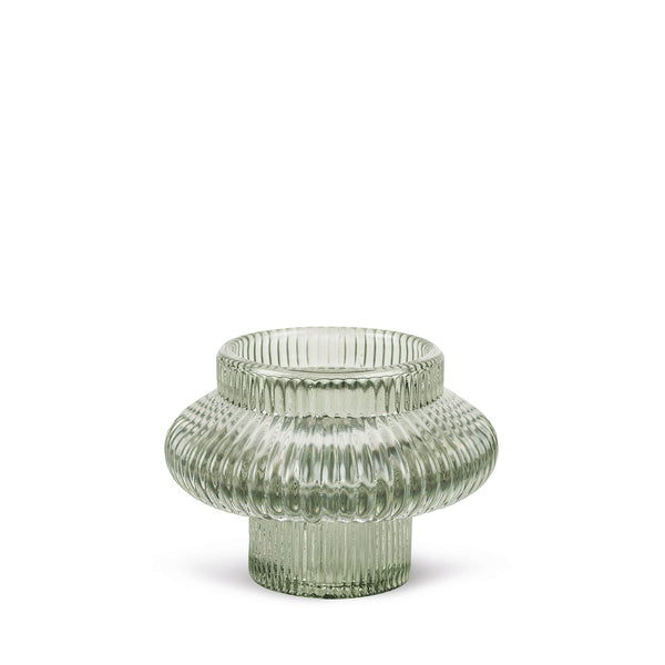 Sophie Allport Mist Glass Candlestick Duo