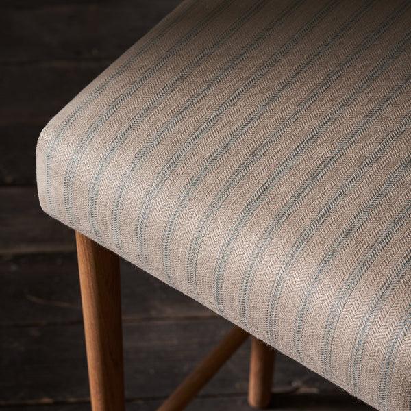 Sophie Allport Oakham Bar Stool - Burley Blue Stripe