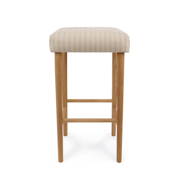Sophie Allport Oakham Bar Stool - Burley Blue Stripe