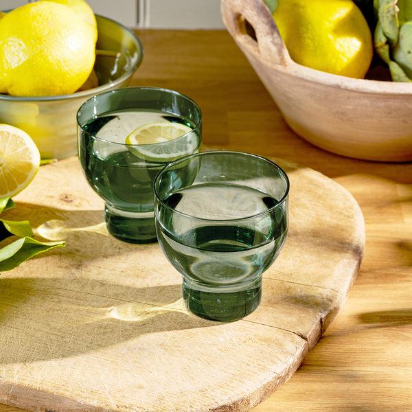 sophie allport Olive Green Tumblers (Set of 4)