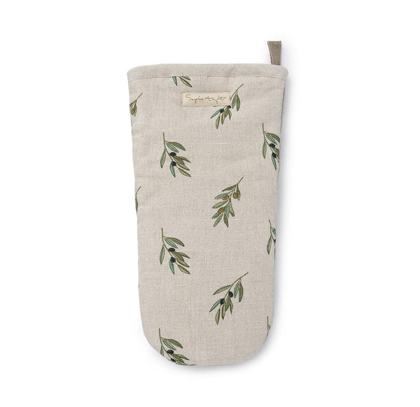 Sophie Allport Olive Linen Oven Mitt