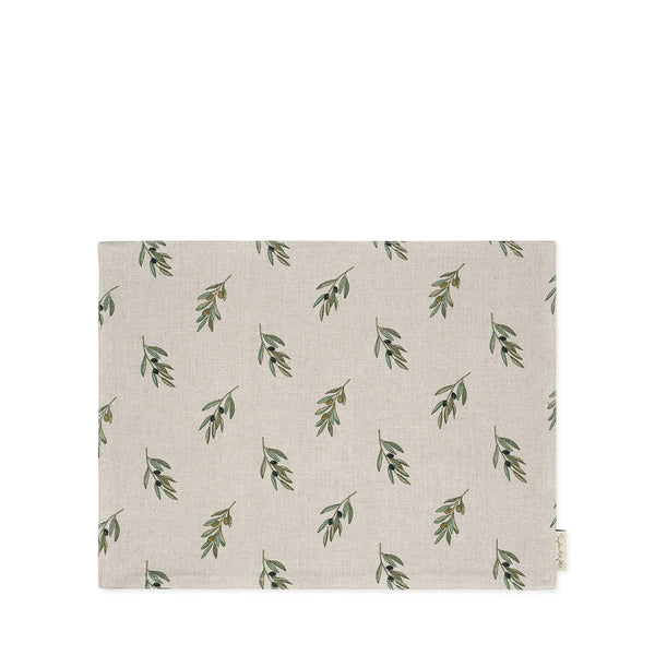 Sophie Allport Olive Linen Placemats (Set Of 2)