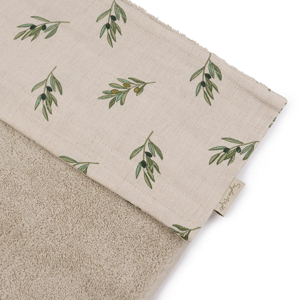 Sophie Allport Olive Linen Roller Hand Towel
