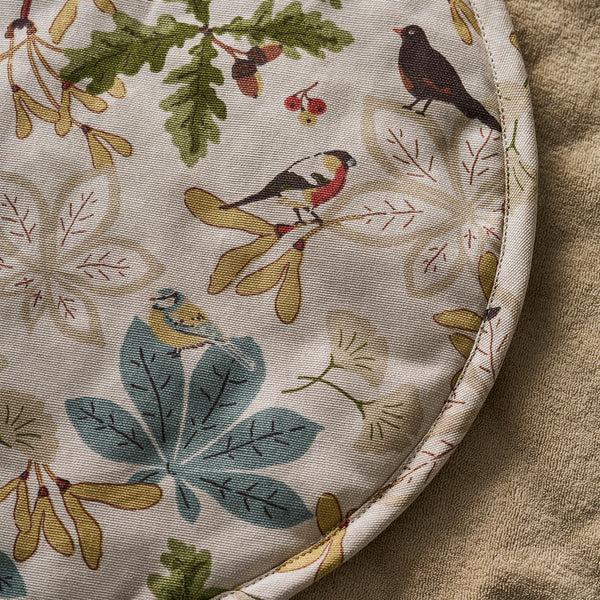 Sophie Allport Orchard Birds Circular Hob Cover