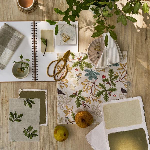 Sophie Allport Orchard Birds Fabric By The Metre