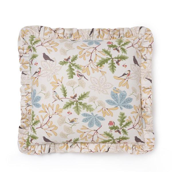 Sophie Allport Orchard Birds Frill Edge Cushion