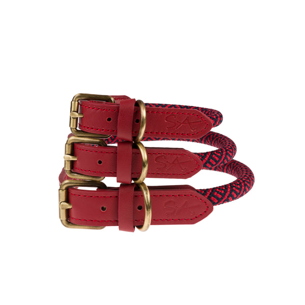 Sophie Allport Red Rope Collar