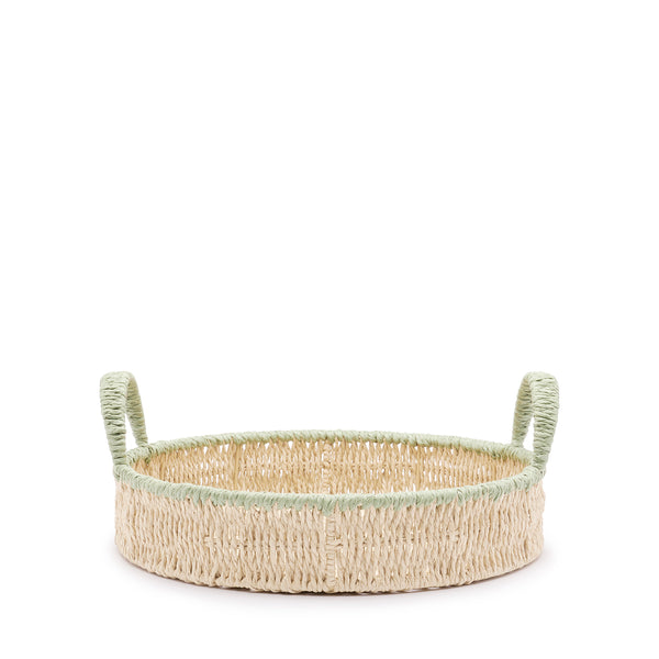 Sophie Allport Round Green Edge Tray