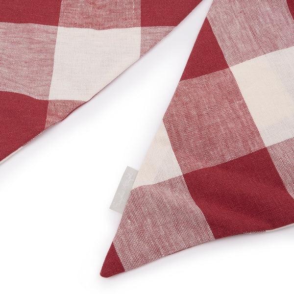 Sophie Allport Rustic Red Gingham Linen Bow