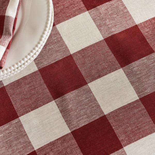 Sophie Allport Rustic Red Gingham Linen Tablecloth