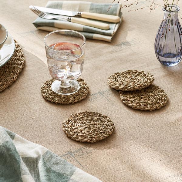 sophie allport Seagrass Coasters (Set of 4)
