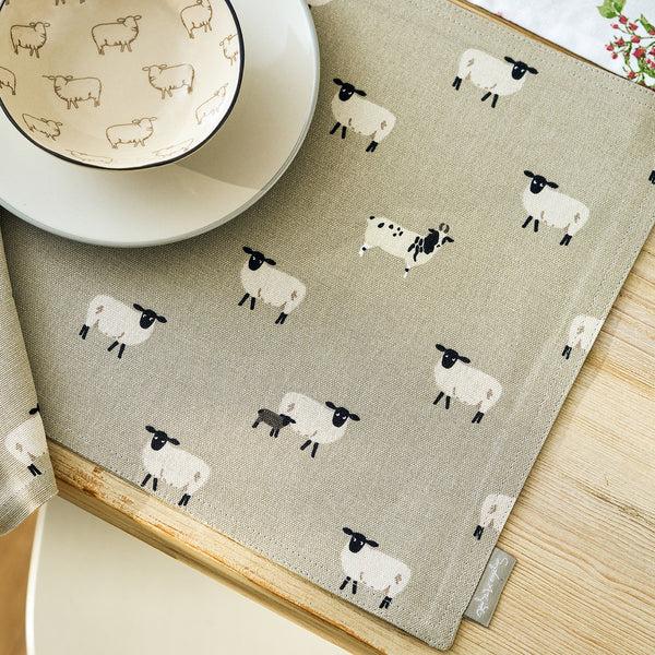 Sophie Allport Sheep Fabric Placemats (Set Of 2)
